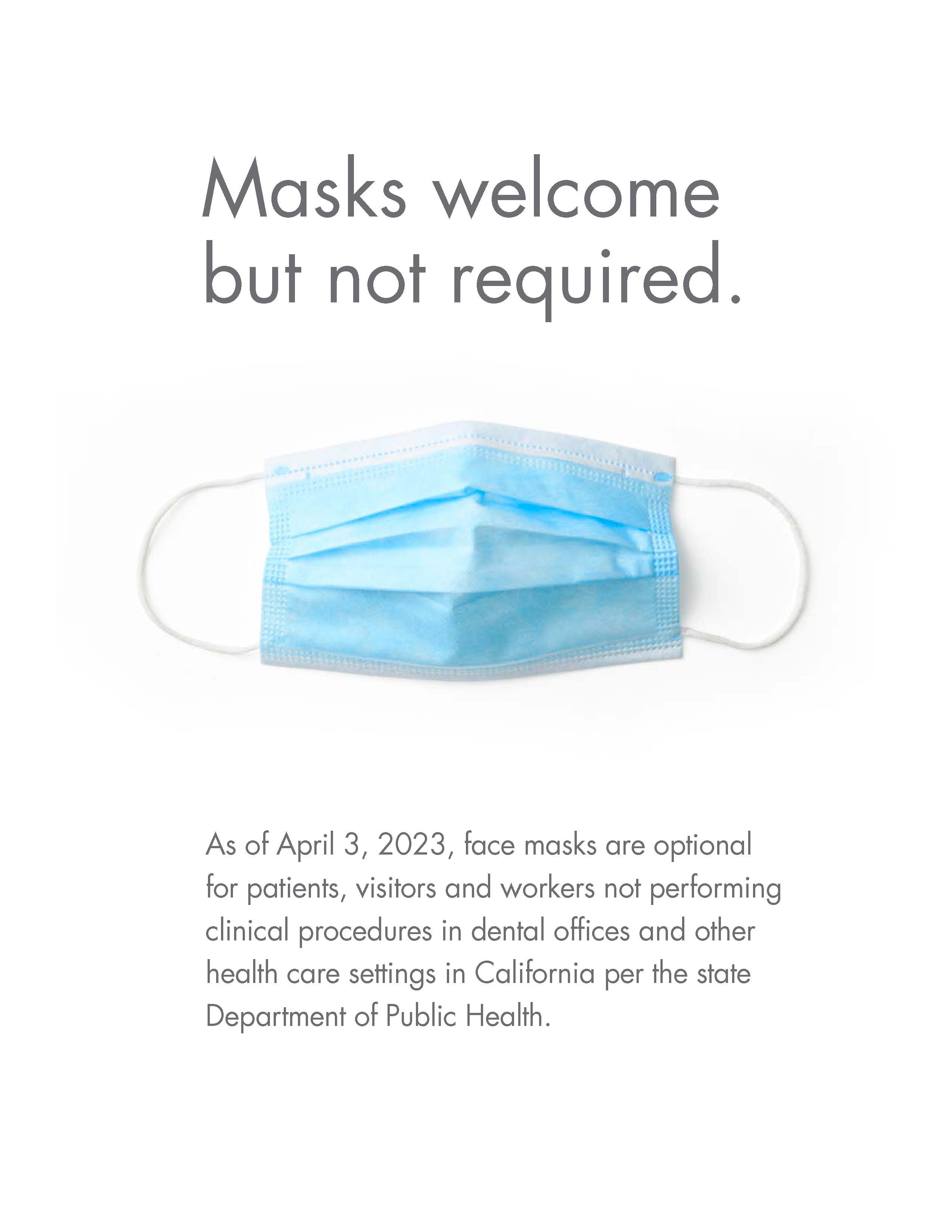 mask not required